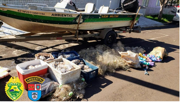 Porto Barreiro - Pescador é detido pela Polícia Ambiental com quase 150 Kg de peixes 